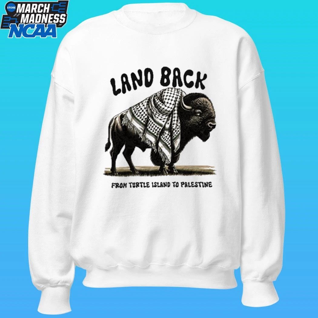 Land Back From Turtle Island To Palestine Shirt