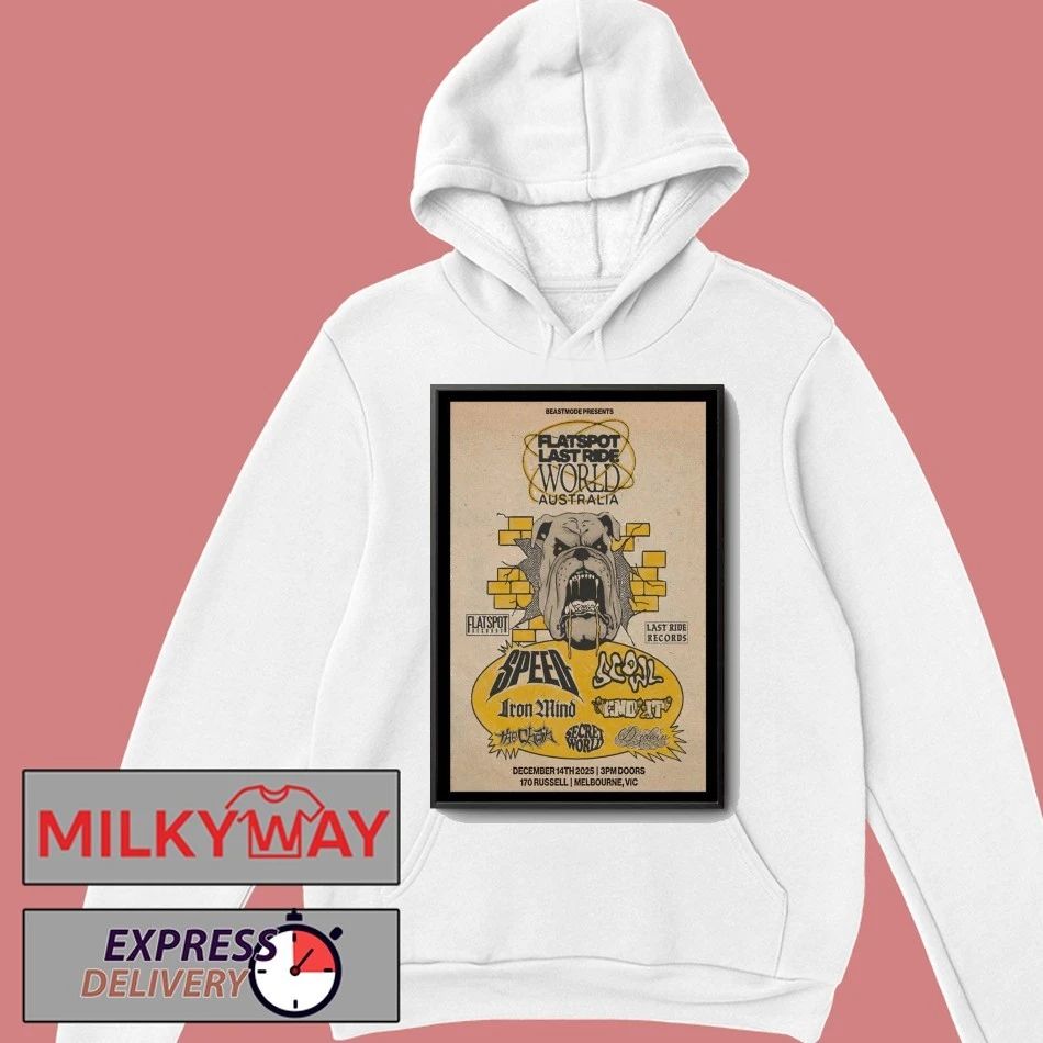 Flatspot Records Melbourne, VIC Australia 2025 Tour Poster shirt