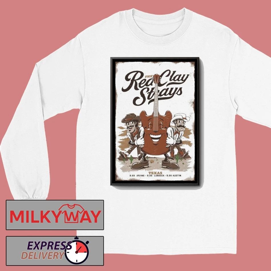 The Red Clay Strays Sept 28 2025 Austin Texas Poster shirt