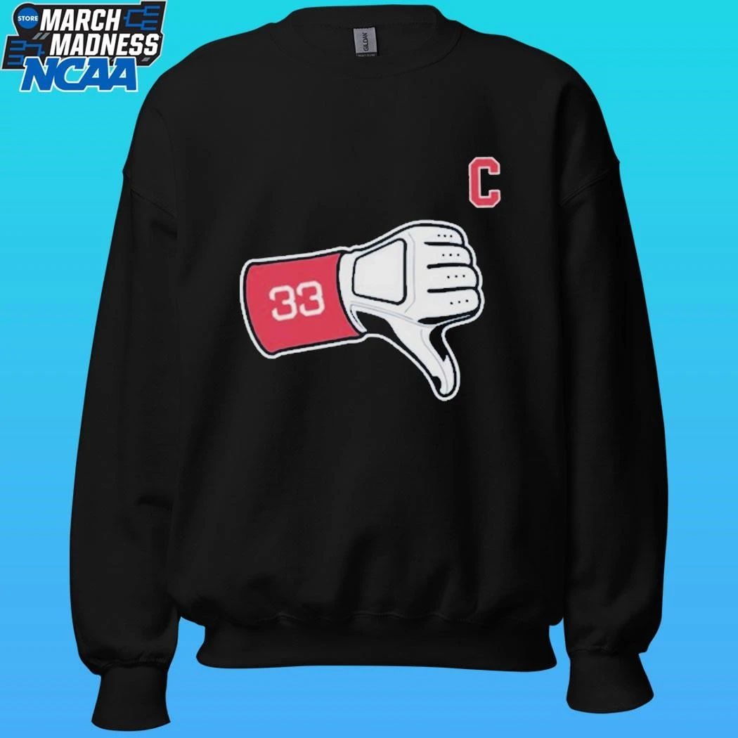 Hunter Gaddis Cleveland Guardians Thumbs Down Shirt