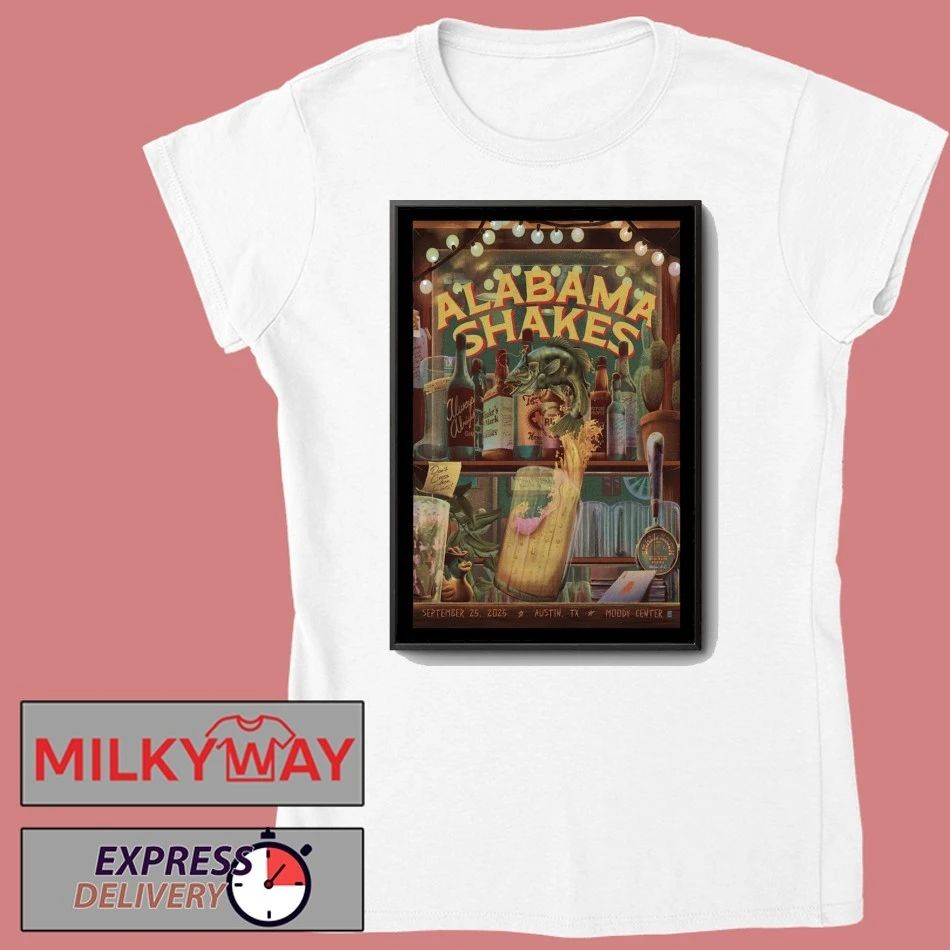 Alabama Shakes Moody Center 25 Sept 2025 Event Poster shirt