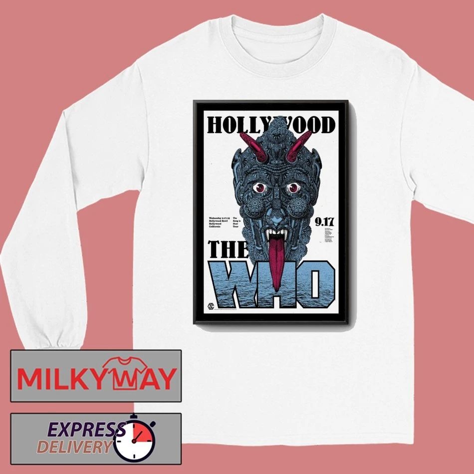 The Who September 17, 2025 Hollywood Bowl, Hollywood, CA Poster shirt