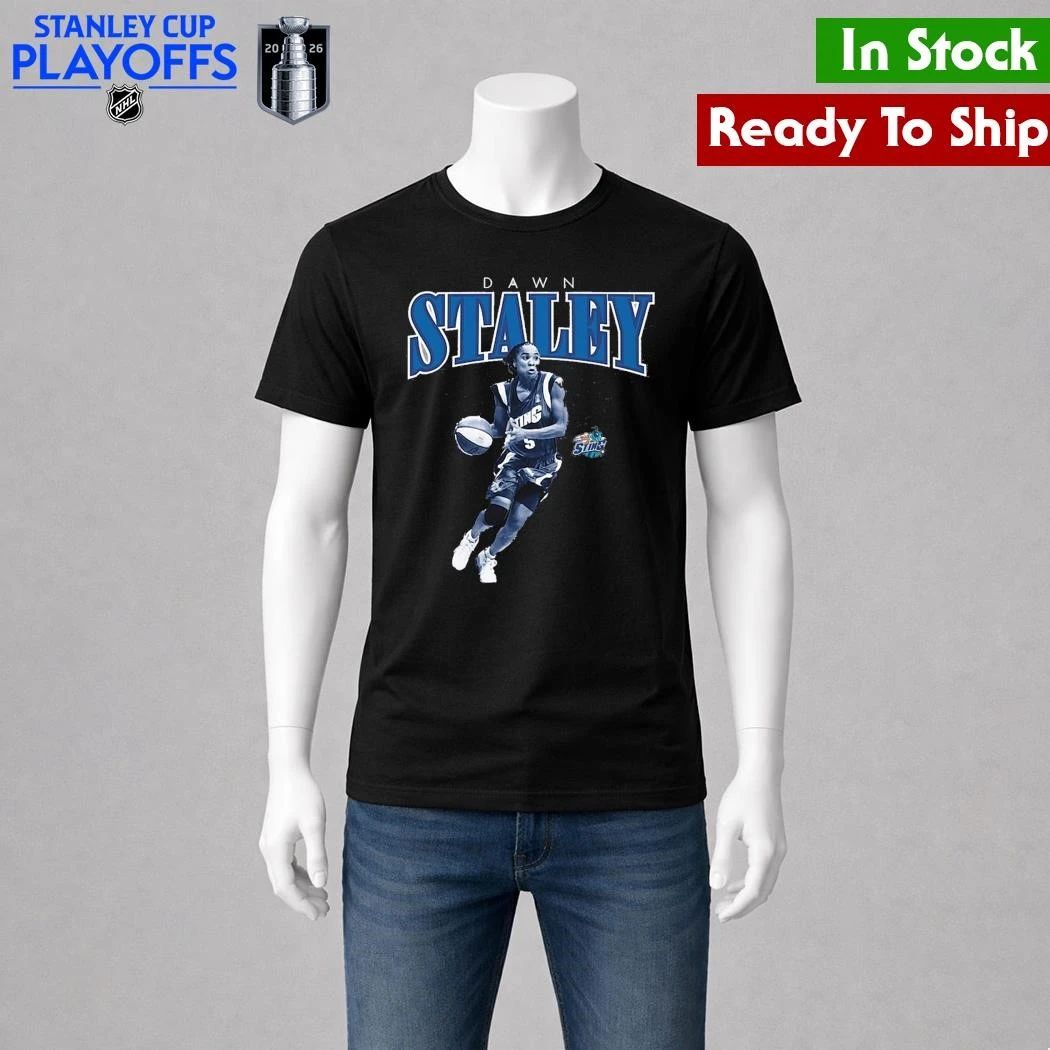 Dawn Staley Charlotte Sting Mitchell & Ness Court Origins Player Boyfriend Shirt