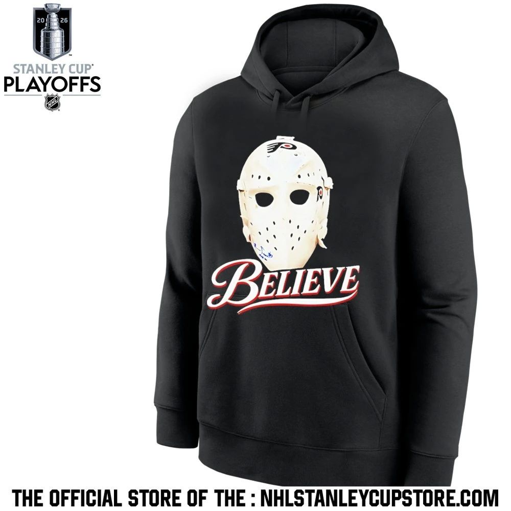 Parent Ice Hockey Mask Believe The Philadelphia Flyers Shirt