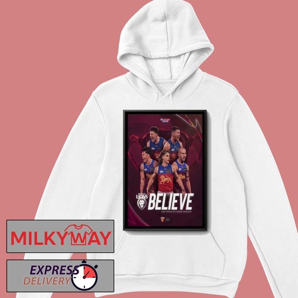 Brisbane Lions Toyota AFL 2025 Poster shirt