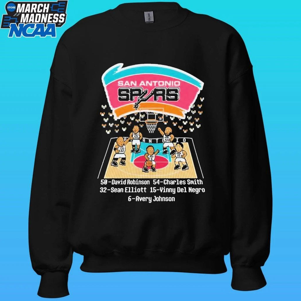 San Antonio Spurs Caricature 8 Bit Shirt