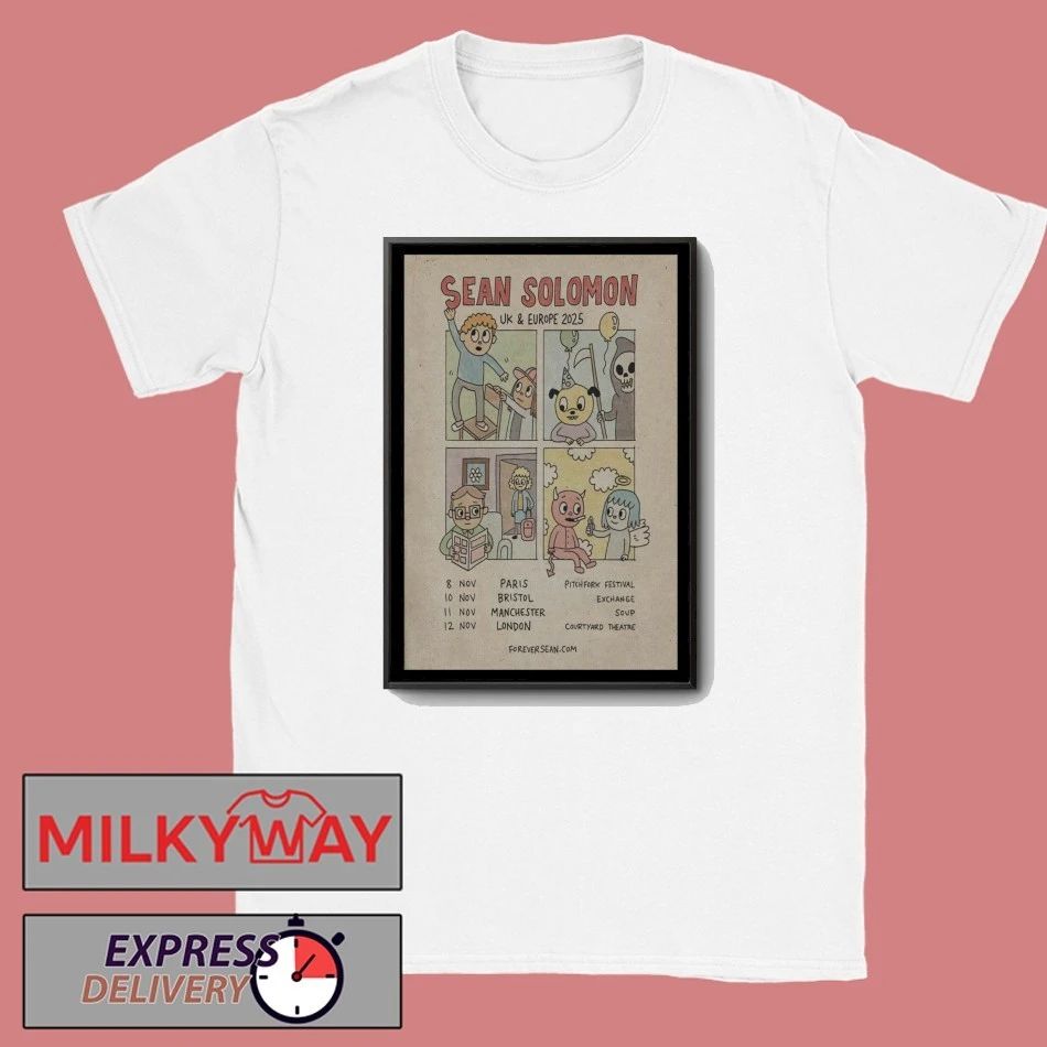 Sean Solomon UK + Europe 2025 Tour Poster shirt