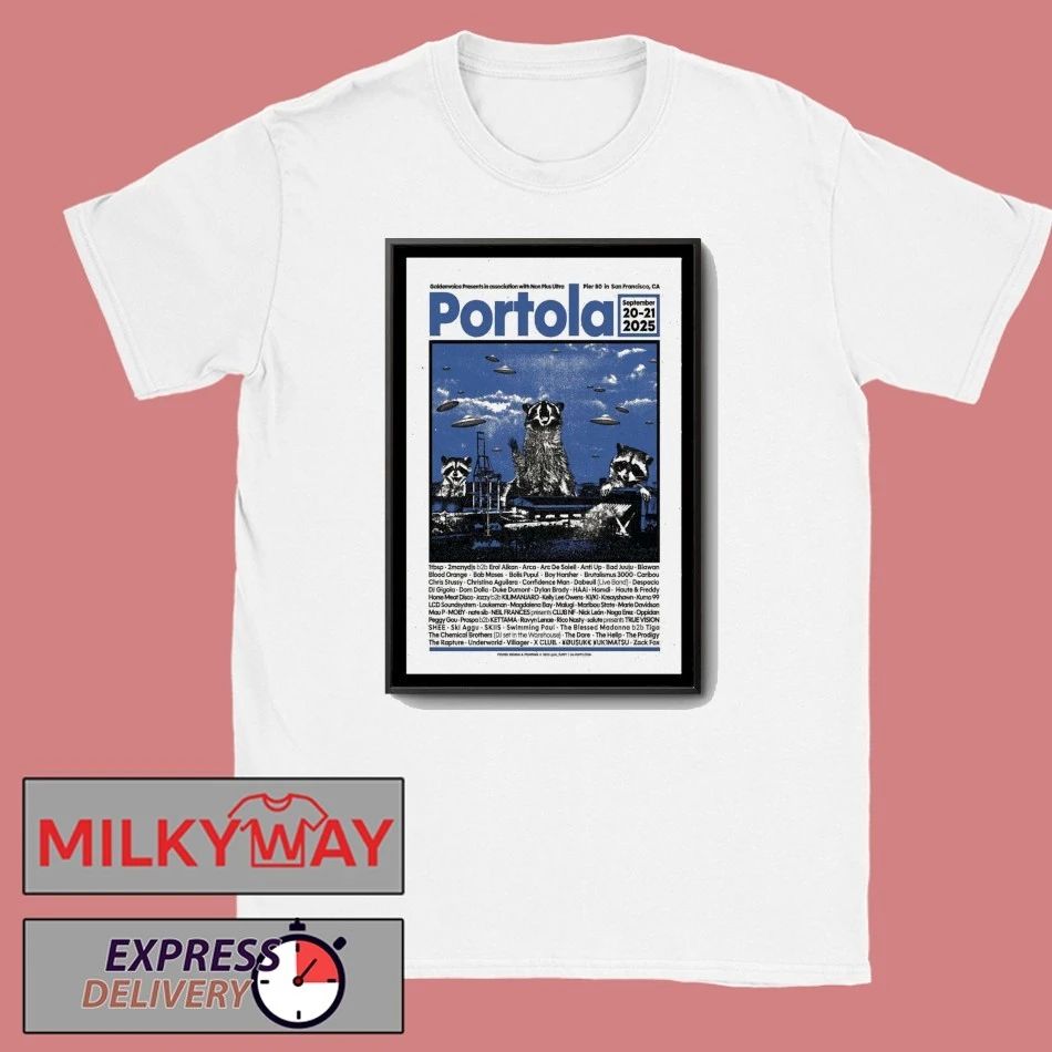 Portola San Francisco, CA Tour 2025 Poster shirt