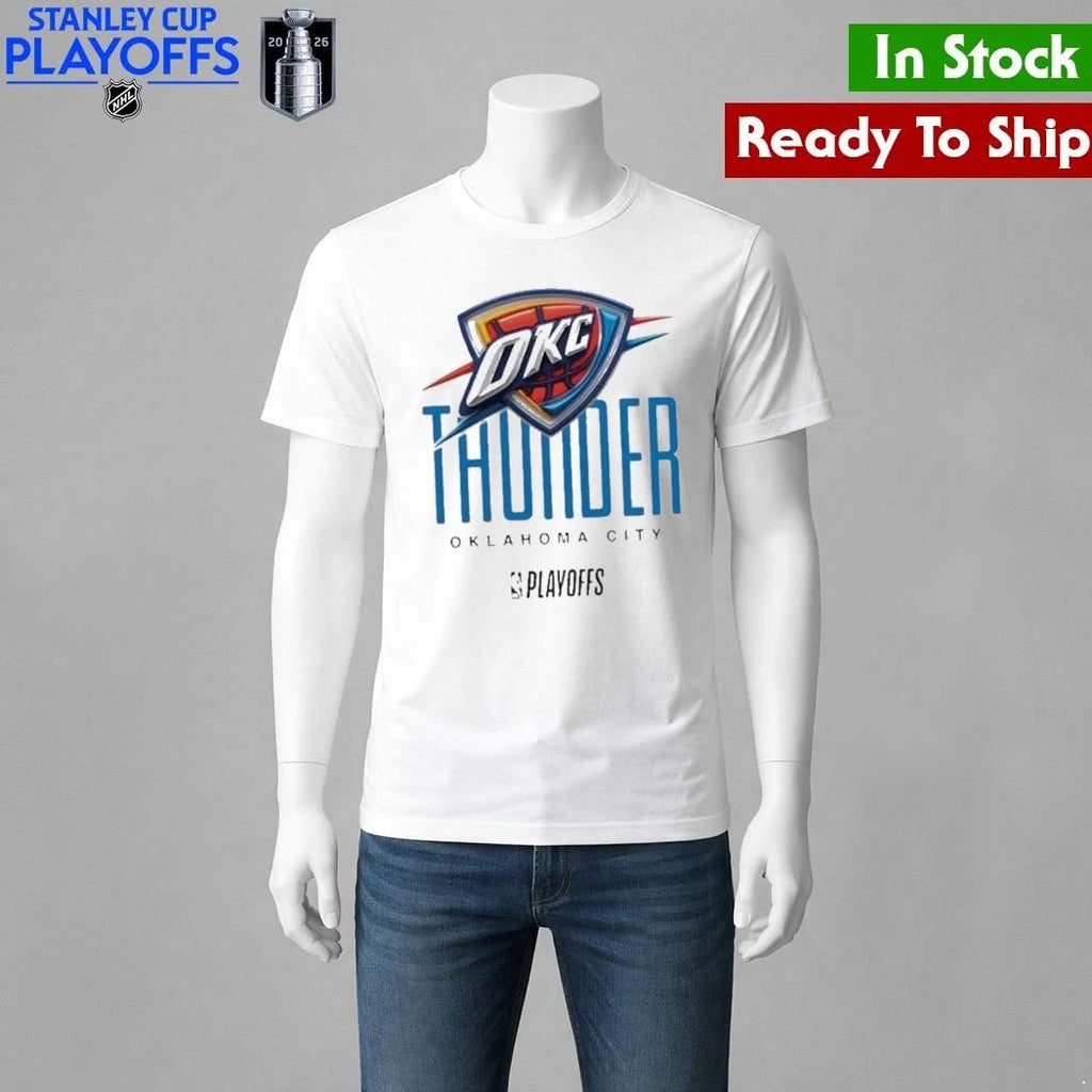 NBA Playoffs Oklahoma City Thunder Basketball Logo Graphic Shirt