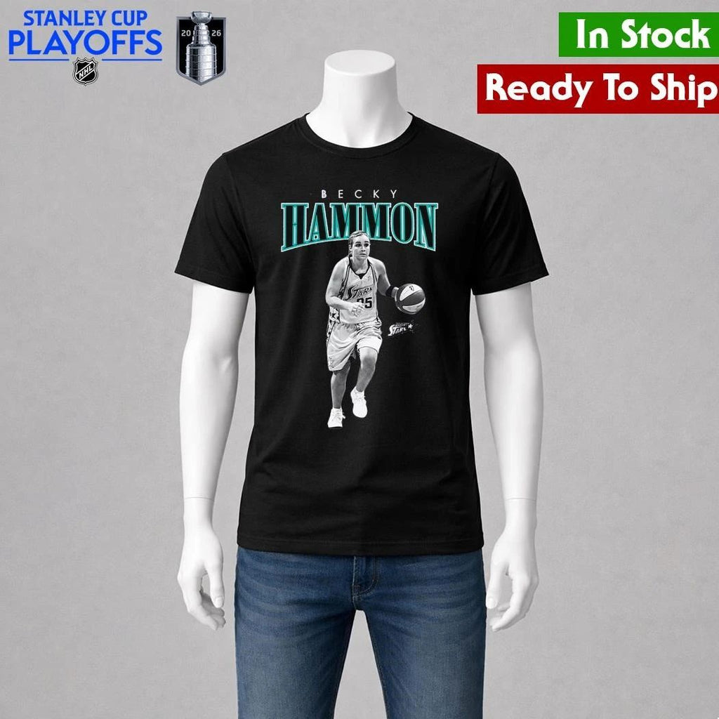 Becky Hammon San Antonio Stars Mitchell & Ness Court Origins Player Boyfriend Shirt