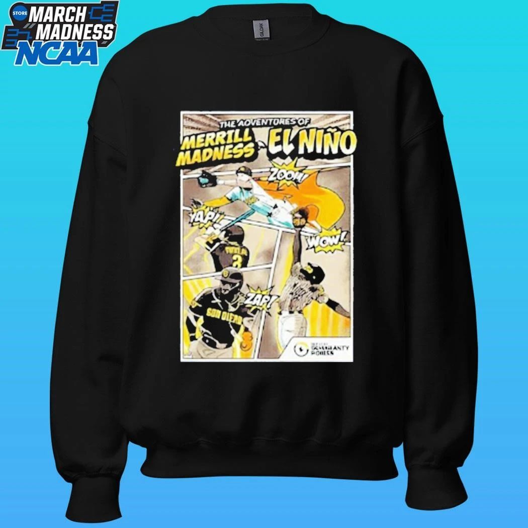 2026 Sd Padres Superhero Merrill Madness El Nino Shirt