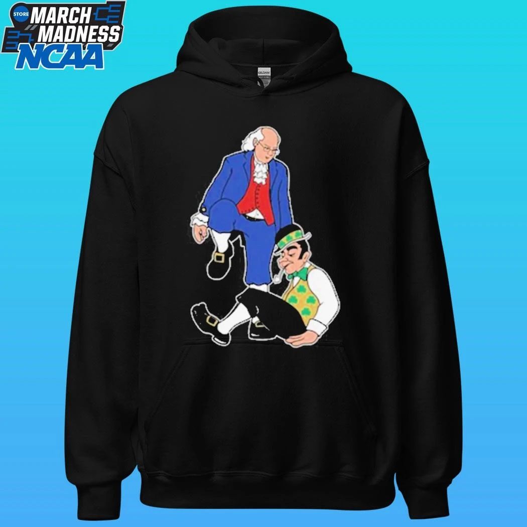Philadelphia 76ers Ben Franklin Stepover Boston Celtics Mascot Shirt