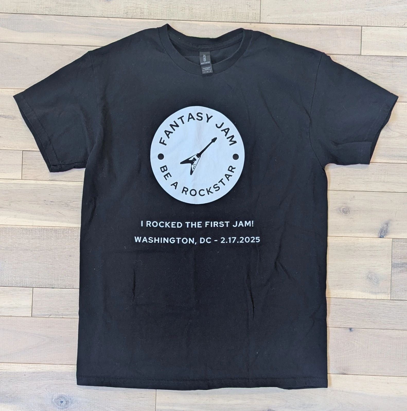 Be A Rockstar - Washington DC - The First Fantasy Jam! T-shirt Black Medium 2025