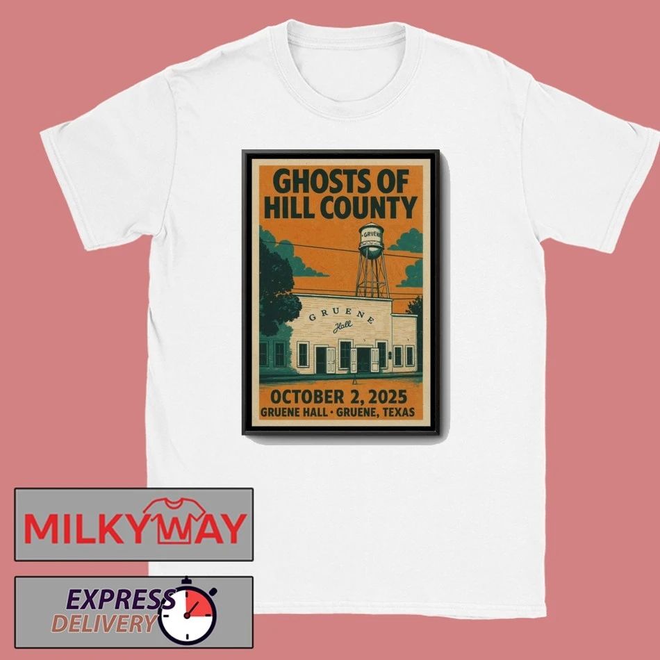Ghosts Of Hill County Texas Concert Poster shirt
