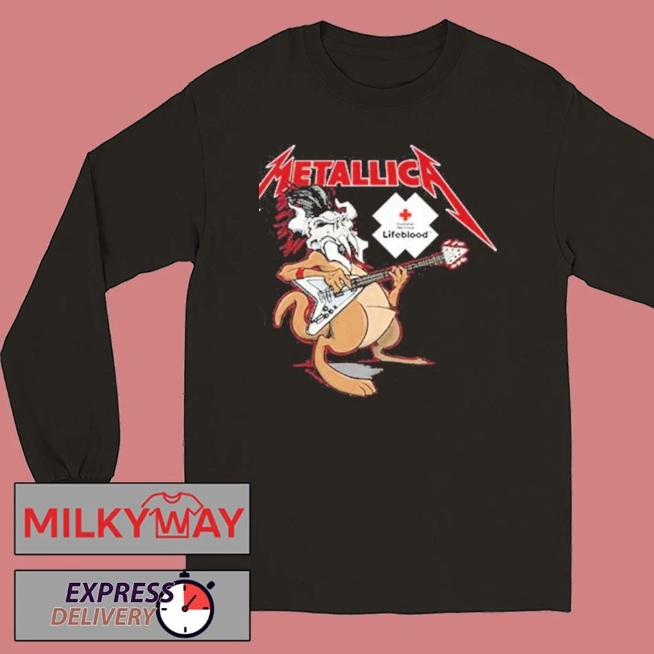 Metallica x Lifeblood M72 World Tour In Australia Metallica Gives Back shirt