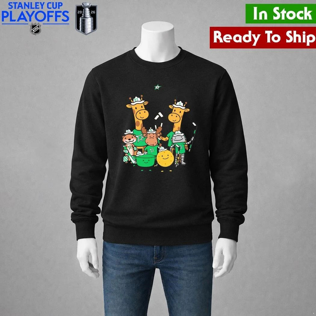 Dallas Stars Cartoon Group Illustration Shirt
