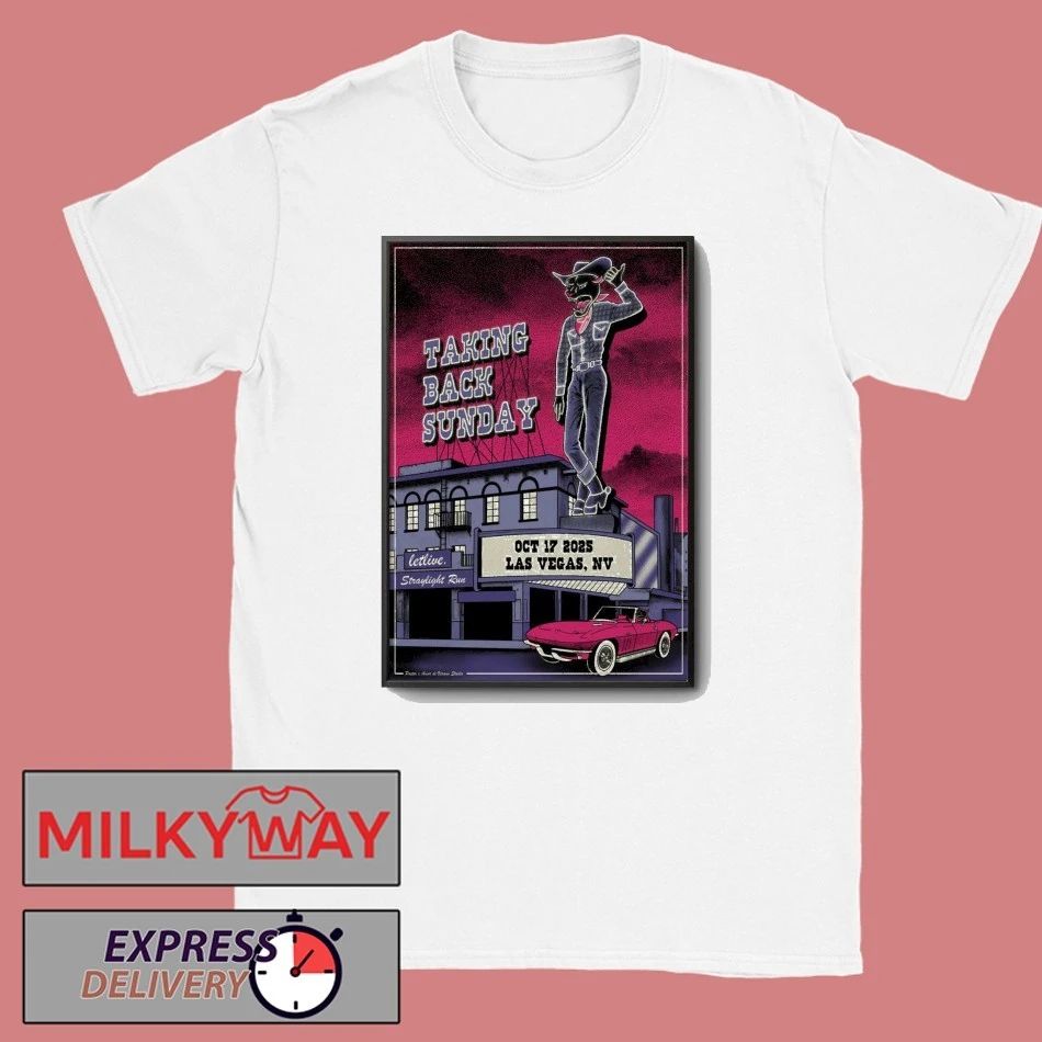 Taking Back Sunday Oct 17 2025 Fontainebleau Las Vegas, NV Poster shirt