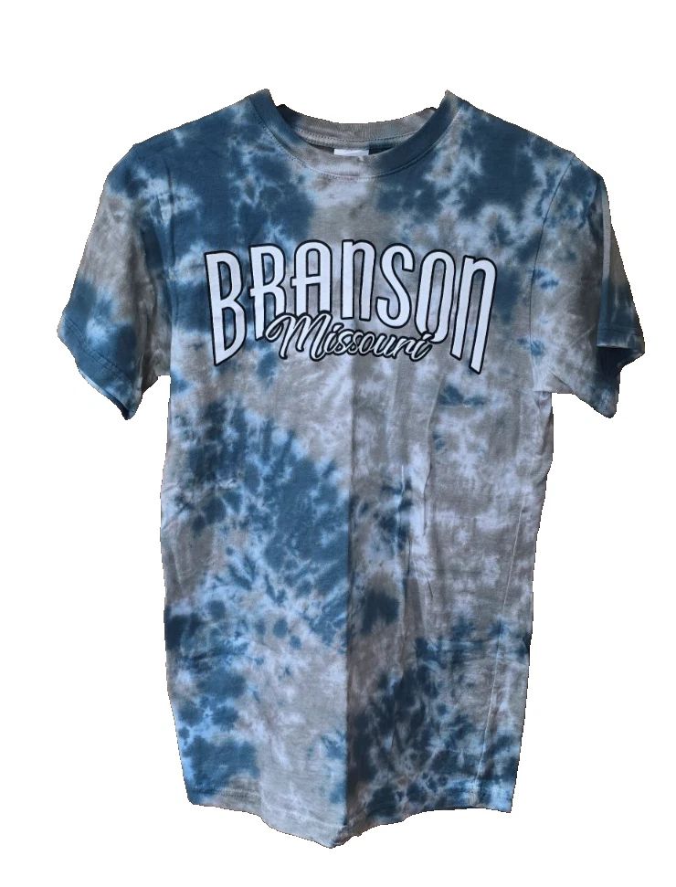 Branson Missouri Tie Dye T Shirt SZ Small Vacation Boho Hippie Festival Tee