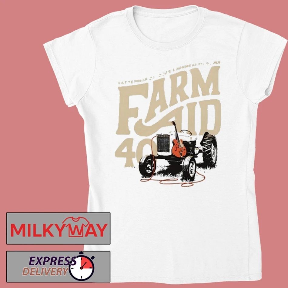 Farm Aid 40 Tractor Amp Shirt