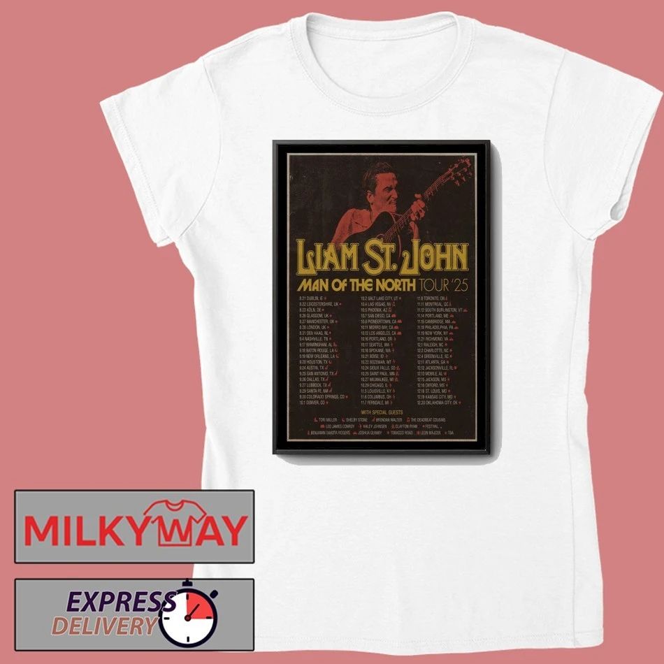 Liam St. John Man Of The North Tour 2025 Poster shirt