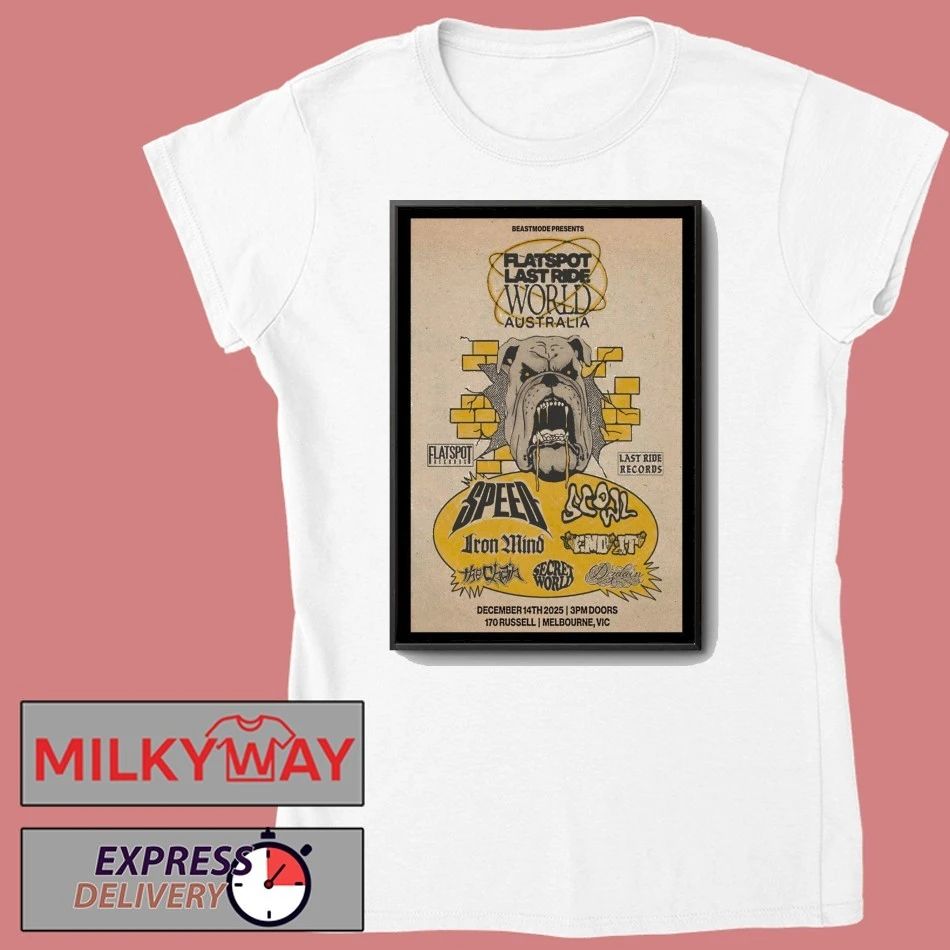 Flatspot Records Melbourne, VIC Australia 2025 Tour Poster shirt