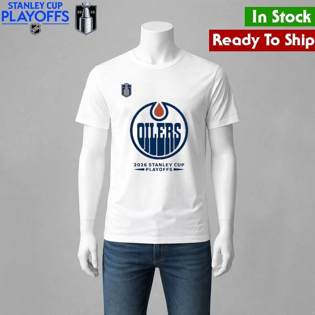 Edmonton Oilers 2026 Stanley Cup Playoffs Rink Performance Shirt