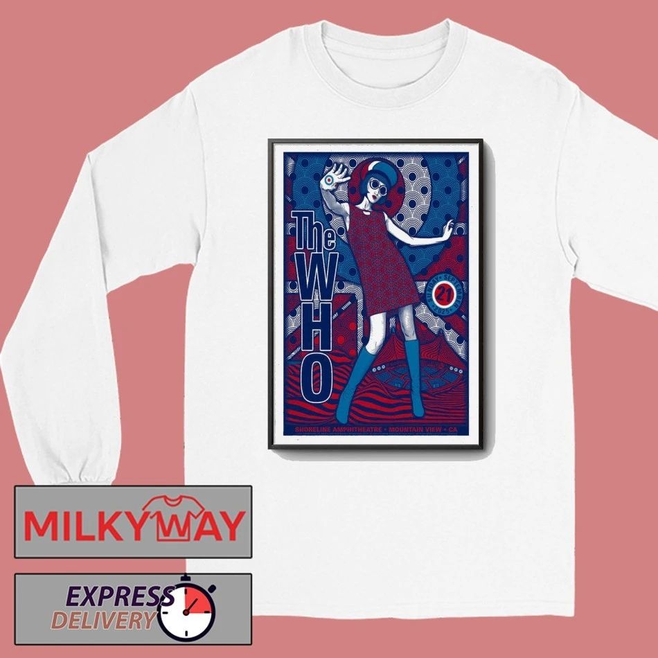 Sep 21, 2025 The Who Shoreline Amphitheatre, Mountain View, CA Poster shirt