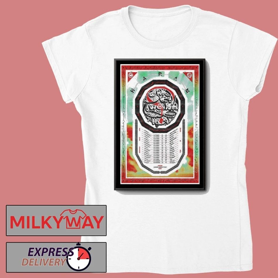 Haram Band 2025 Album Launch Tour Poster shirt
