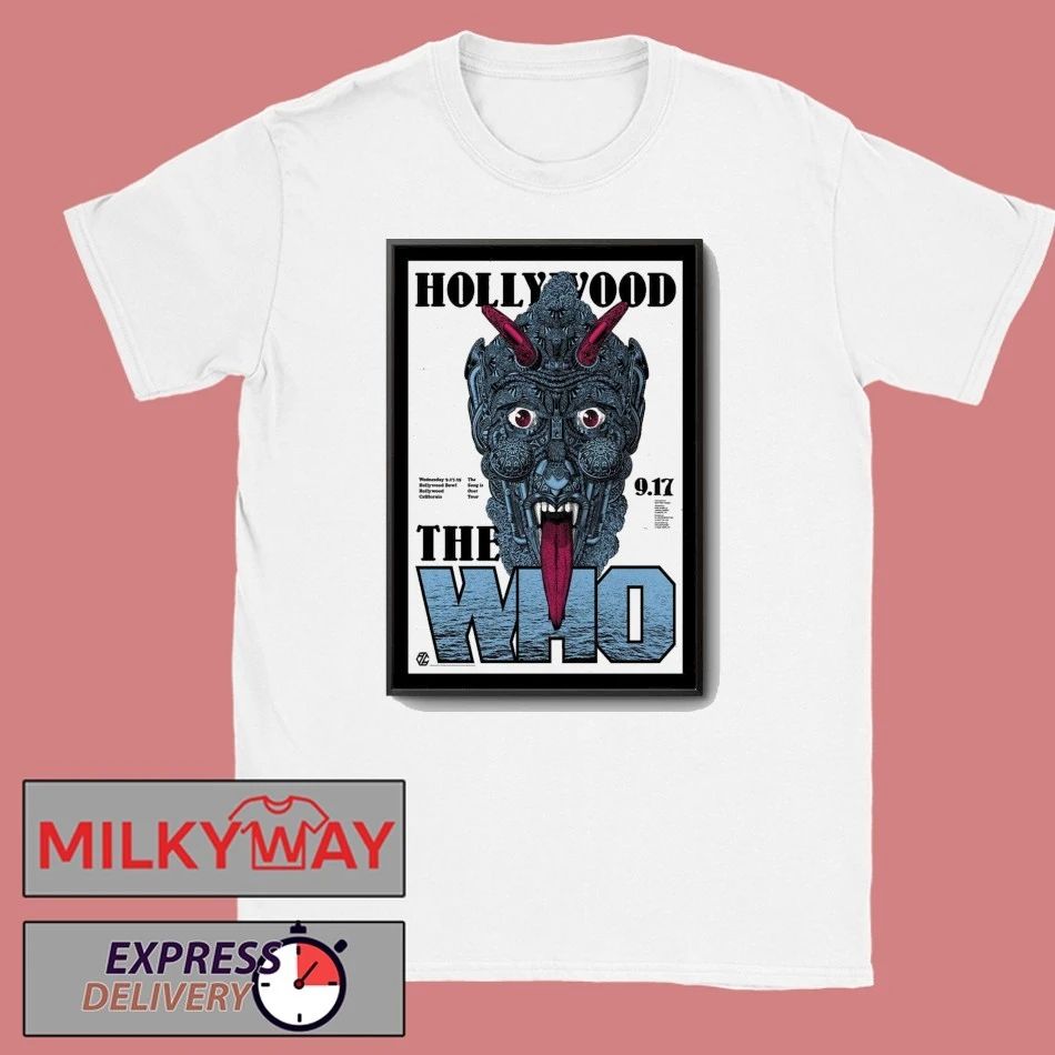 The Who September 17, 2025 Hollywood Bowl, Hollywood, CA Poster shirt