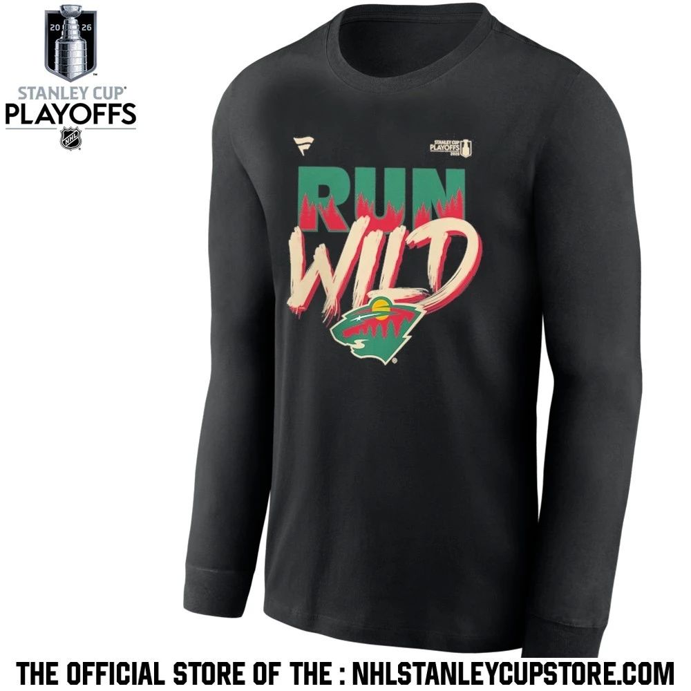 Minnesota Wild Black 2026 Stanley Cup Playoffs Slogan Shirt