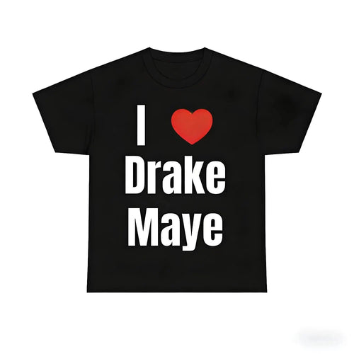 100% Cotton Game Day Fan T Shirt Featuring I Heart Drake Maye for Enthusiasts