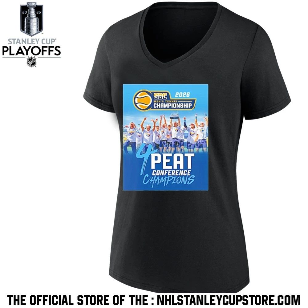 Old Dominion Mens Tennis 2026 Sbc Championship 4 Peat Conference Champions Shirt