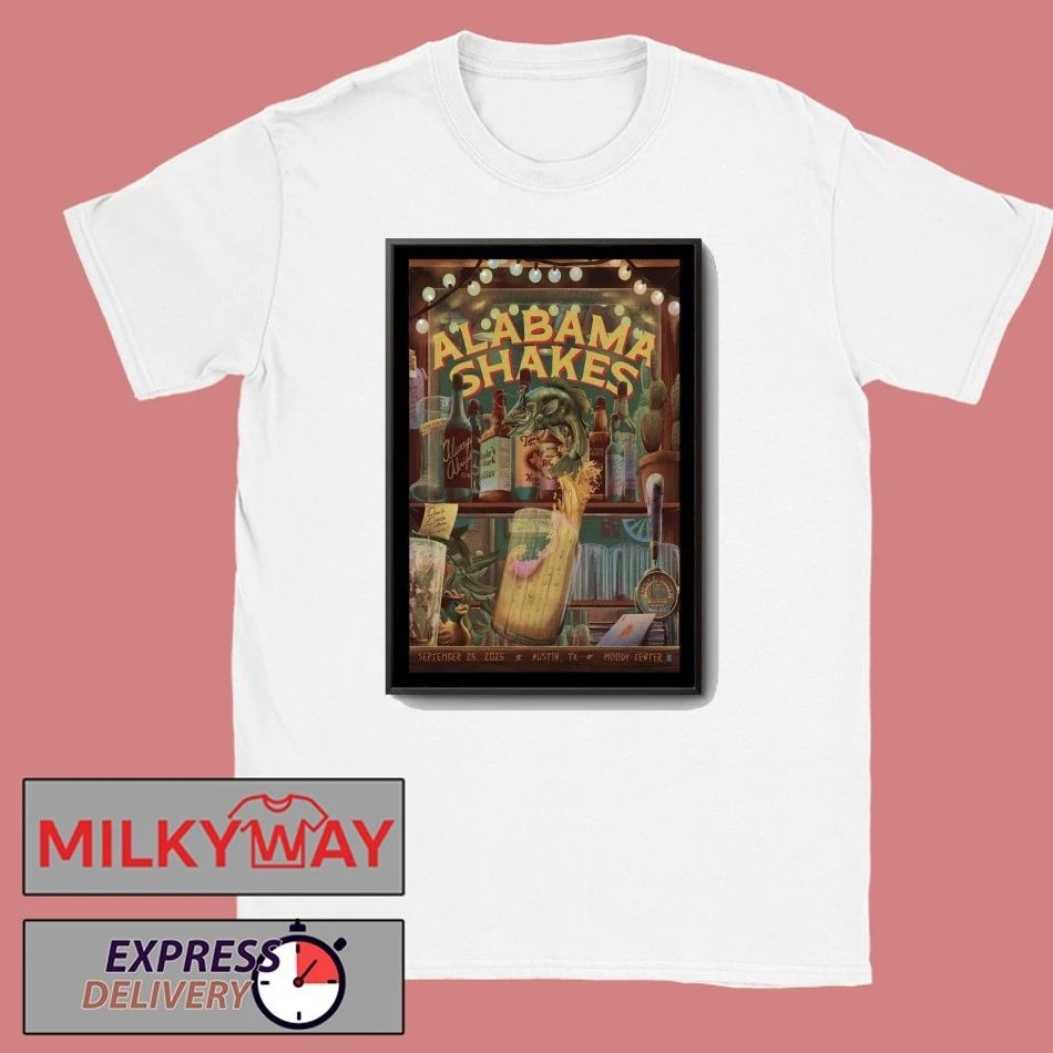 Alabama Shakes Moody Center 25 Sept 2025 Event Poster shirt