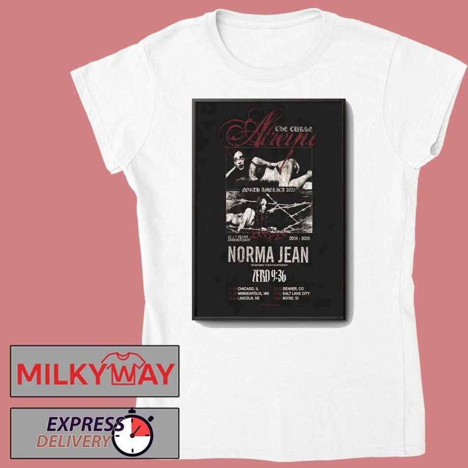 Norma Jean 21 Years Anniversary Shows Poster shirt