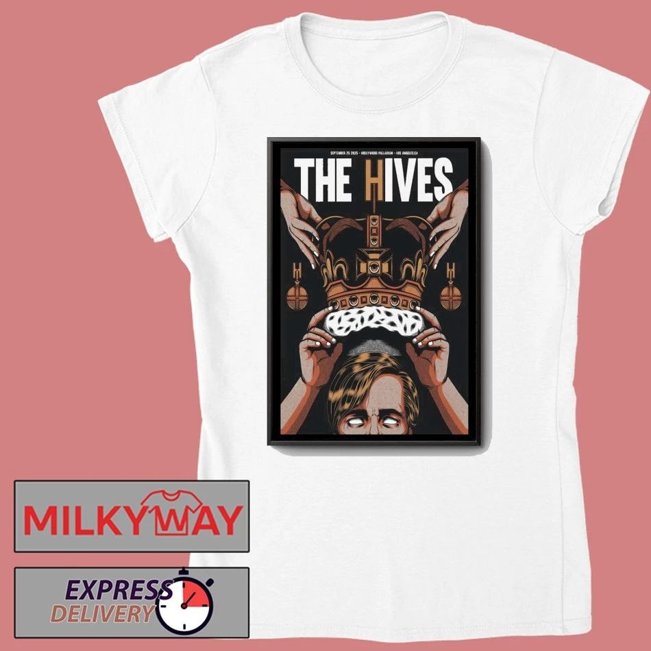 Poster The Hives Hollywood, CA Tour 25 Sep 2025 shirt