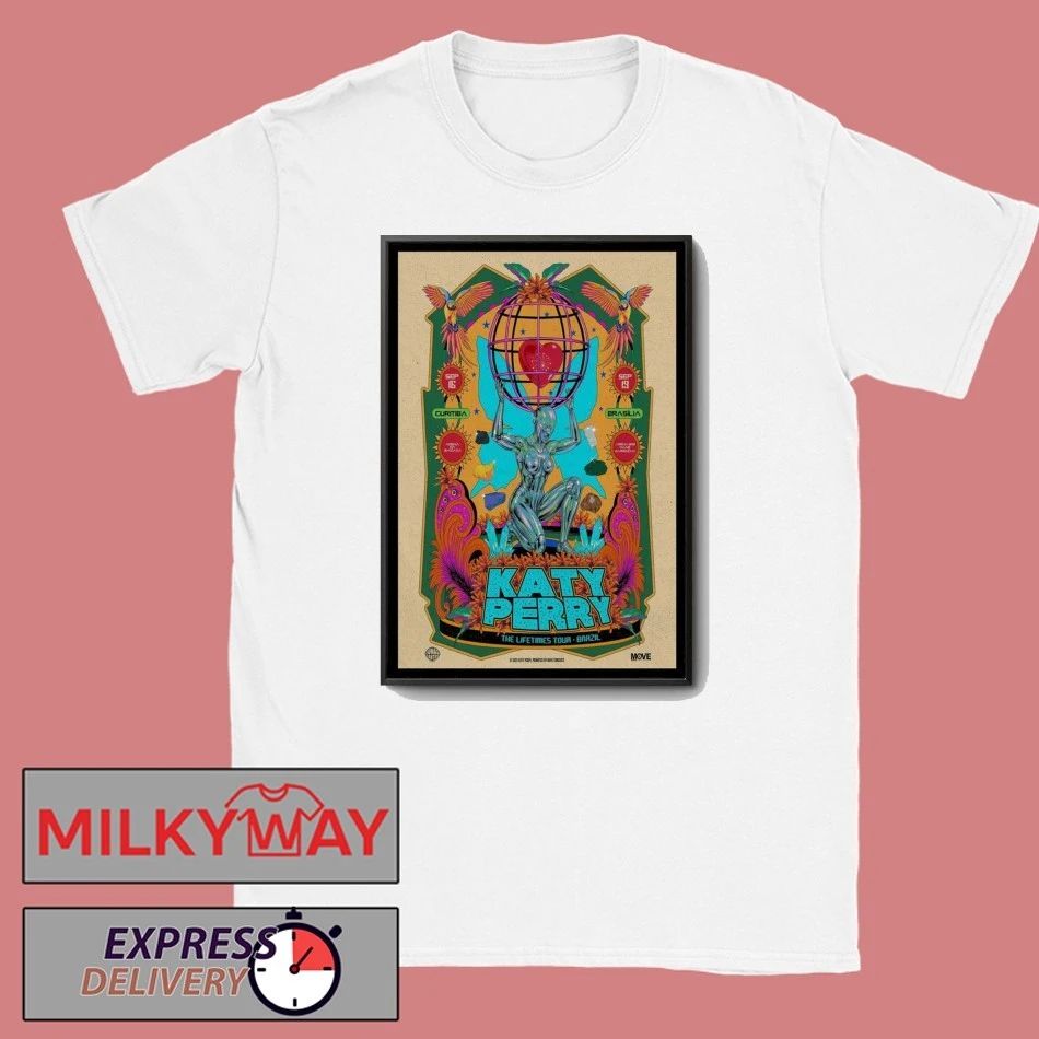 Katy Perry Lifetimes Tour Brazil Poster shirt