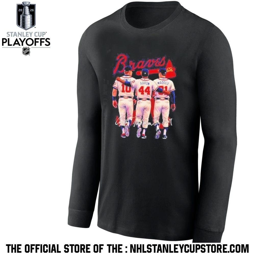 Atlanta Braves Jones Aaron Maddux legends hall of fame Shirt