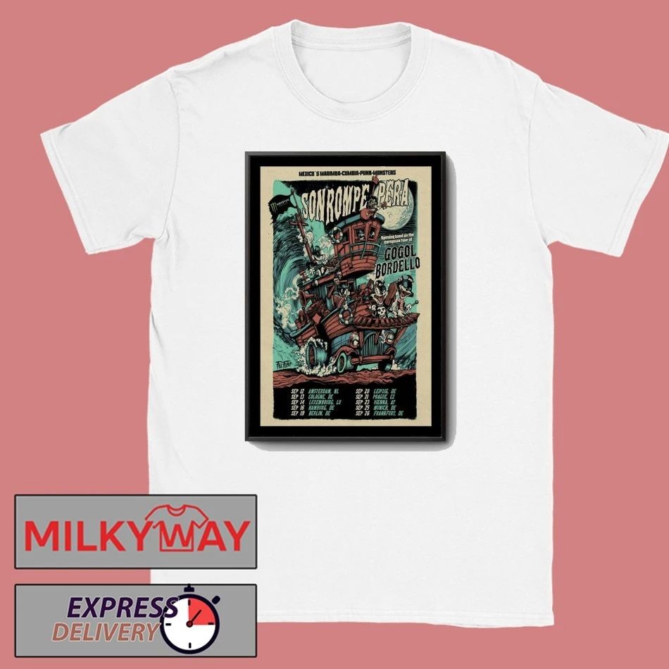 Poster Son Rompe Pera & Monster Music September 2025 Tour shirt