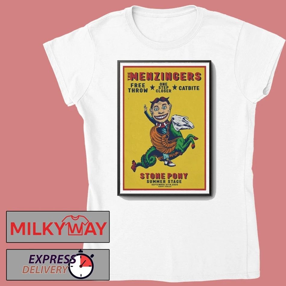 The Menzingersin Sep 27 2025 The Stone Pony in Asbury Park, NJ Poster shirt
