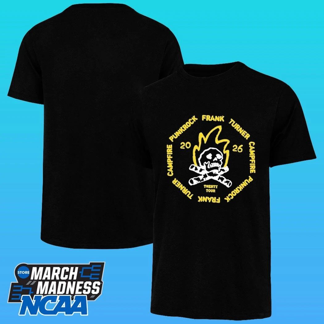 Frank Turner Campfire Punkrock Twenty Tour April 2026 Shirt