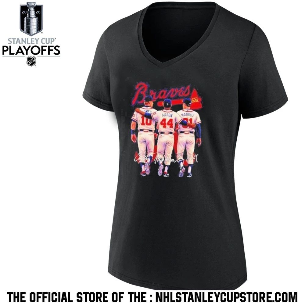 Atlanta Braves Jones Aaron Maddux legends hall of fame Shirt