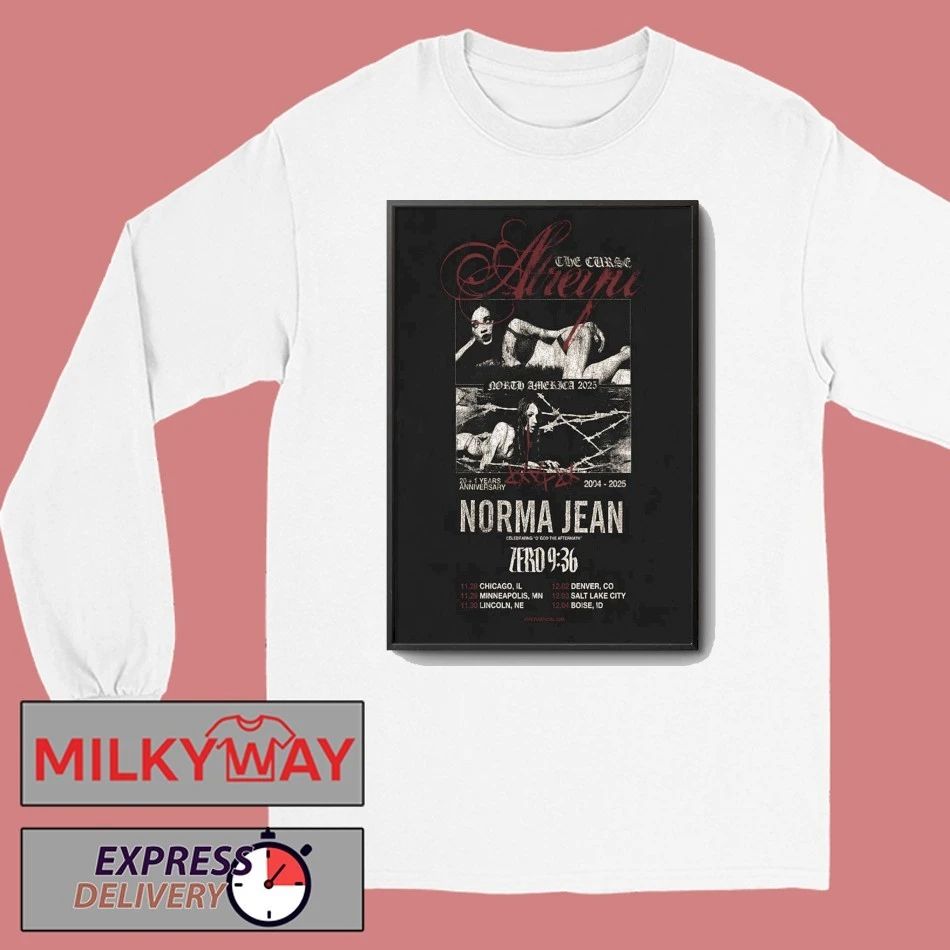 Norma Jean 21 Years Anniversary Shows Poster shirt