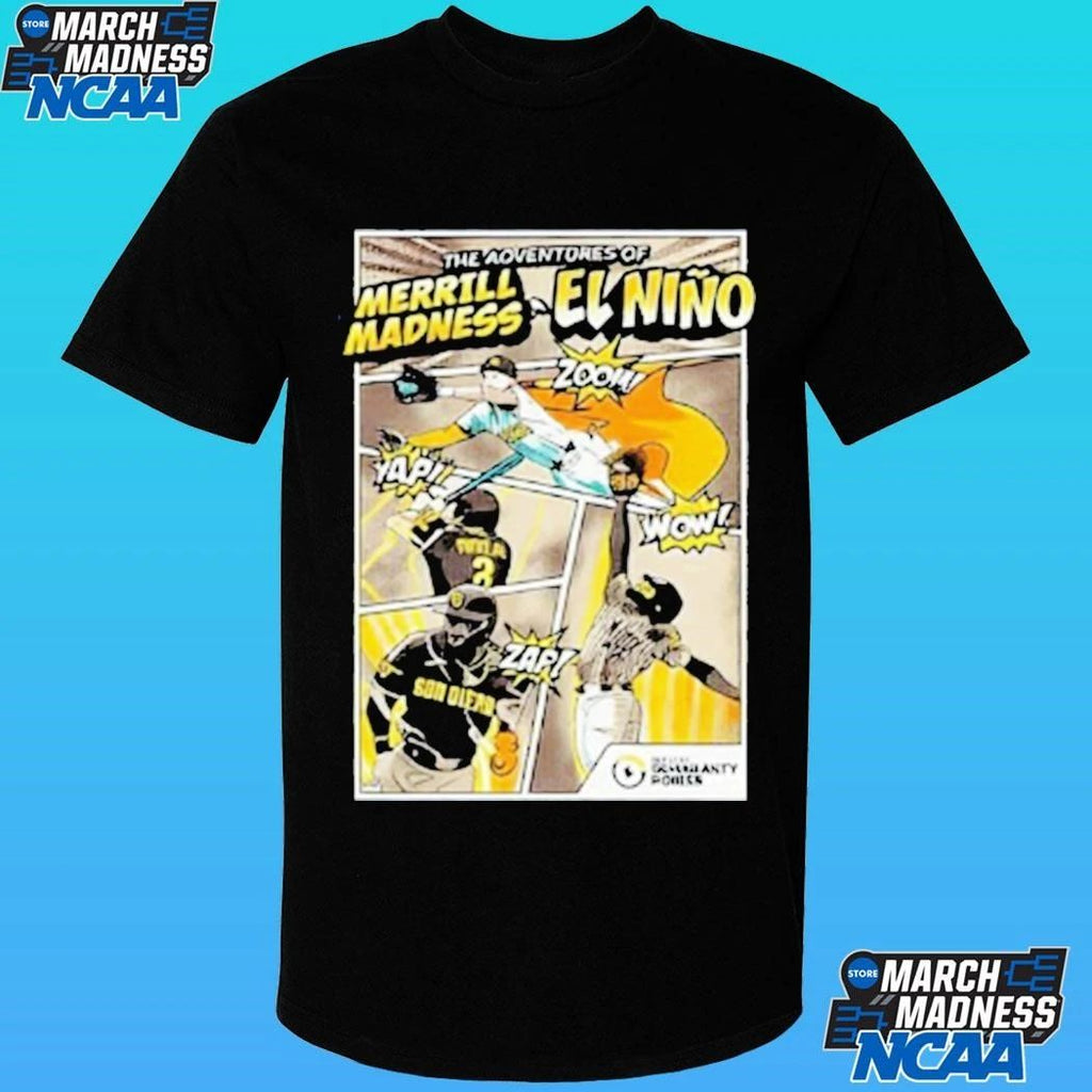 2026 Sd Padres Superhero Merrill Madness El Nino Shirt