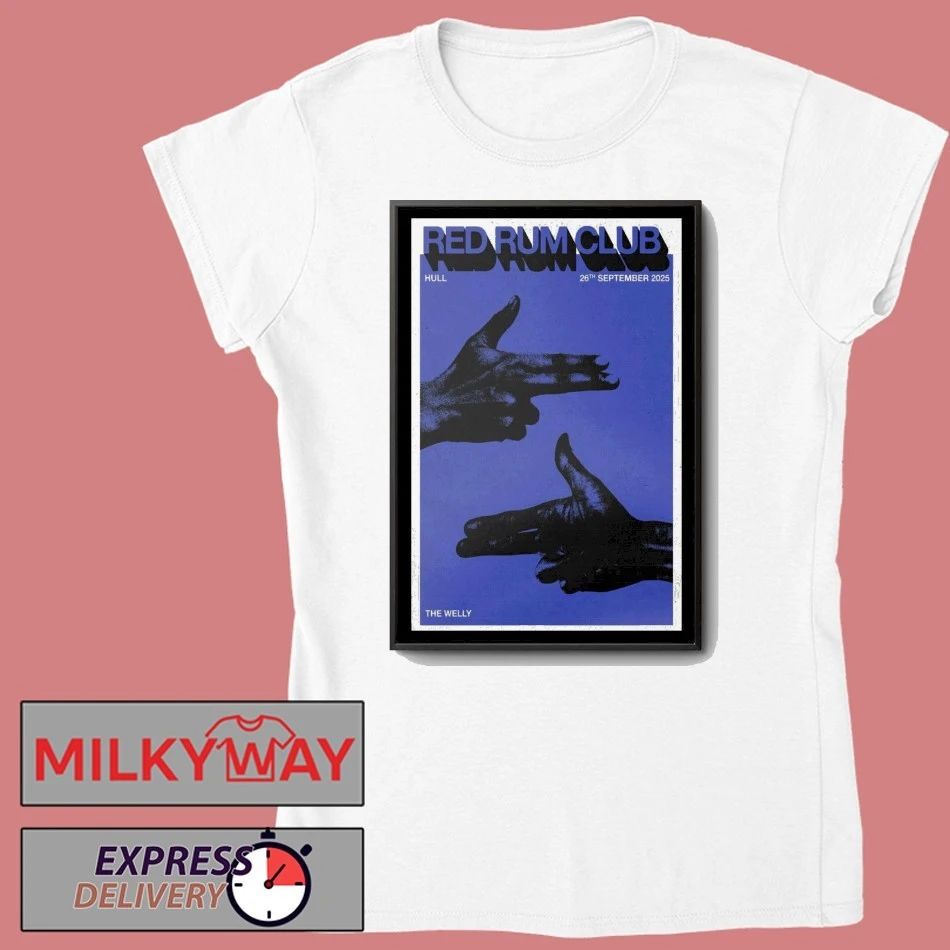 Red Rum Club Tour Hull 2025 Poster shirt