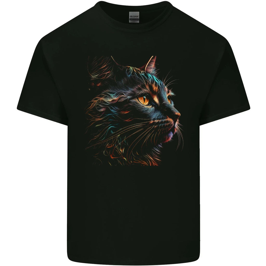 A Fantasy Cat With Cool Colours 2 Mens Light Cotton T-Shirt