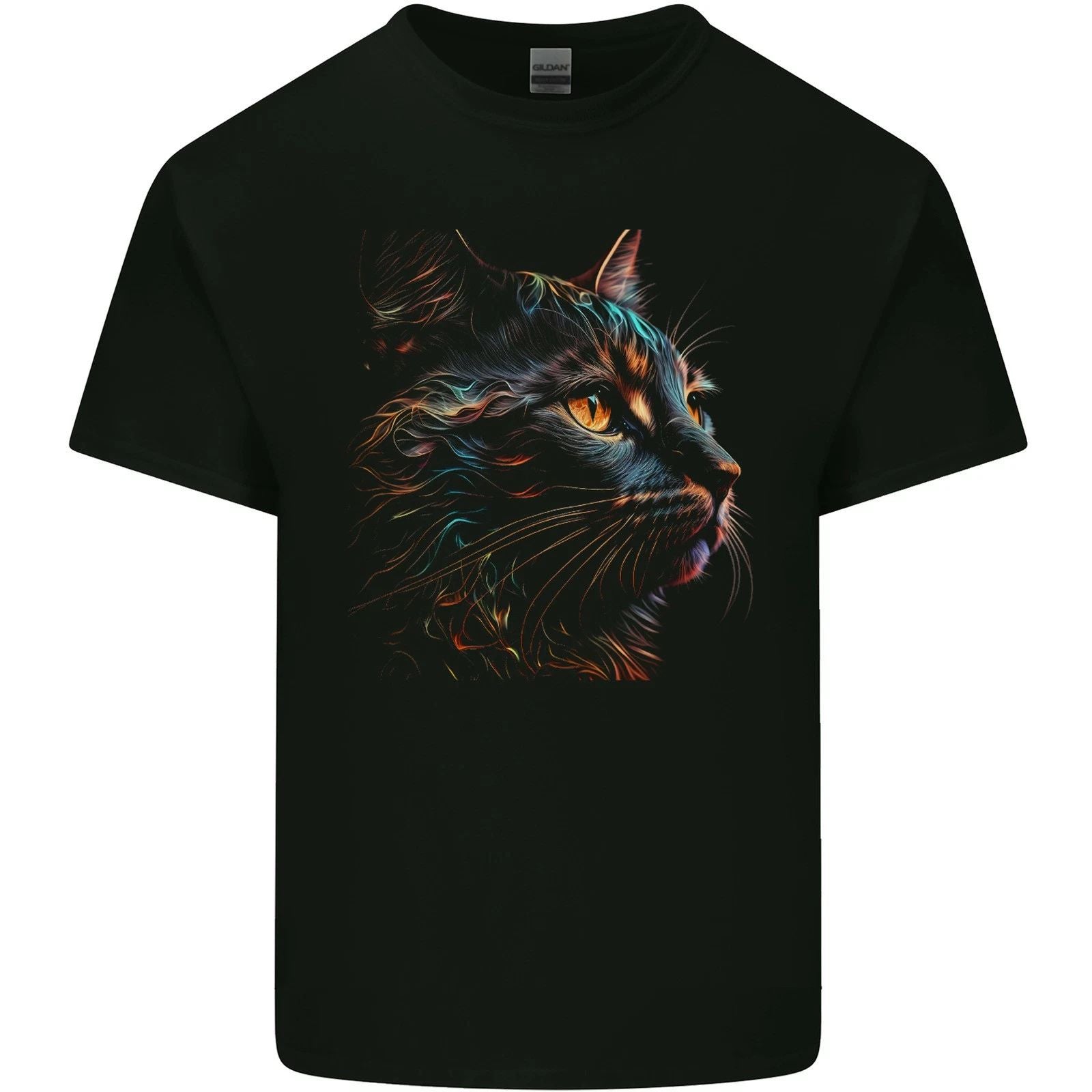A Fantasy Cat With Cool Colours 2 Mens Light Cotton T-Shirt
