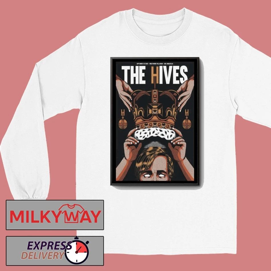Poster The Hives Hollywood, CA Tour 25 Sep 2025 shirt