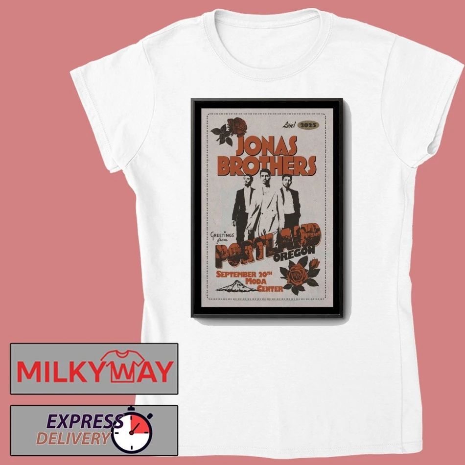 Jonas Brothers 20 Sept 2025 Moda Center. Portland, OR Poster shirt