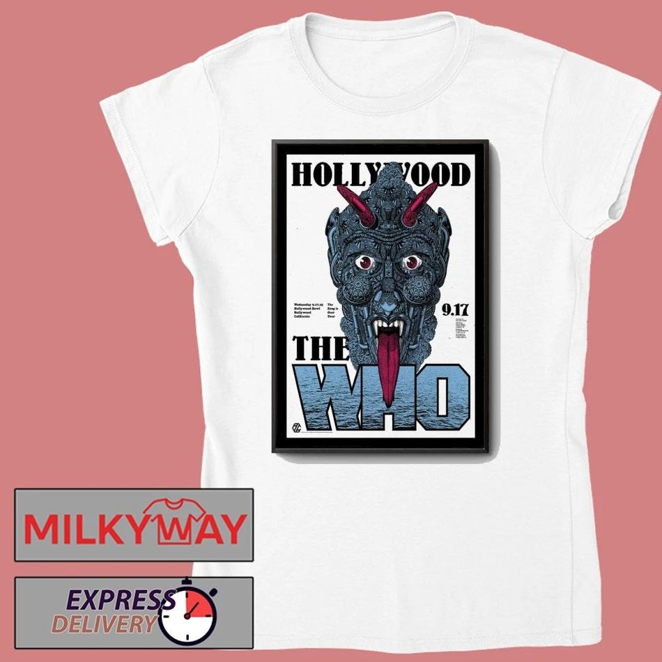The Who September 17, 2025 Hollywood Bowl, Hollywood, CA Poster shirt
