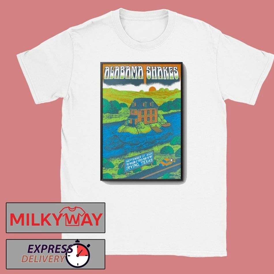 Alabama Shakes Sept 27 2025 Toyota Music Factory Irving, TX Poster shirt